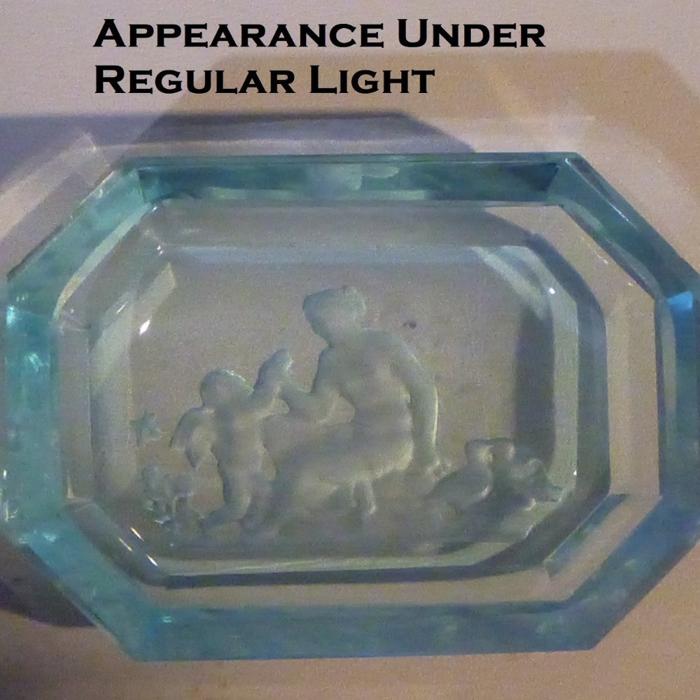 Vintage 1930s Heinrich Hoffmann Czech Art Deco Magnesium Glass Intagli( Two) - Picture 7 of 7
